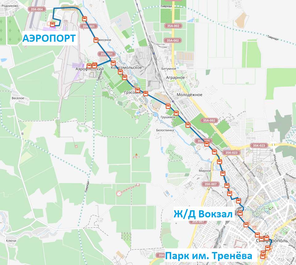 Городской автобус - расписание | Аэропорт 